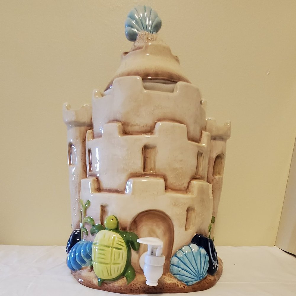 Sandcastle Beach Beverage Jar